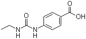 structure of CAS# 23754-41-8, 1-(4-Carboxyphenyl)-3-ethylurea;4-[[(Ethylamino)carbonyl]amino]benzoic acid