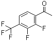 结构式 CAS# 237761-82-9, 1-[2,3-二氟-4-(三氟甲基)苯基]乙酮
