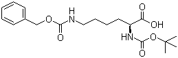 N-Boc-N'-Cbz-L-赖氨酸分子结构 (CAS 2389-45-9)