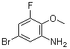 结构式 CAS# 239122-51-1, 5-溴-3-氟-2-甲氧基苯胺