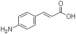 structure of CAS# 2393-18-2, 4-Aminocinnamic acid;p-Aminocinnamic acid