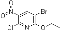 结构式 CAS# 239791-63-0, 3-溴-6-氯-2-乙氧基-5-硝基吡啶