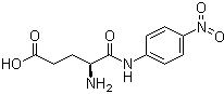 结构式 CAS# 24032-35-7, alpha-L-谷氨酰对硝基苯胺