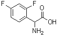 structure of CAS# 240409-02-3, alpha-Amino-2,4-difluorobenzeneacetic acid;2-Amino-2-(2,4-difluorophenyl)acetic acid