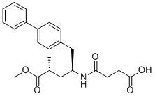 structure of CAS# 2408053-56-3, Sacubitril Methyl Ester;4-(((2S,4R)-1-([1,1'-Biphenyl]-4-yl)-5-methoxy-4-methyl-5-oxopentan-2-yl)amino)-4-oxobutanoic acid