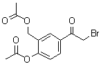 2-Acetoxy-5-(2-bromoacetyl)benzyl acetate molecular structure (CAS 24085-07-2)