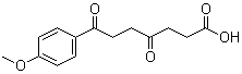 structure of CAS# 24090-40-2, 6-p-Anisoyl-4-oxohexanoic acid;7-(p-Methoxyphenyl)-4,7-dioxoheptanoic acid