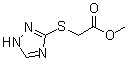 structure of CAS# 24127-59-1, (1H-1,2,4-Triazol-3-ylthio)acetic acid methyl ester