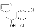 structure of CAS# 24155-42-8, alpha-(2,4-Dichlorophenyl)-1H-imidazole-1-ethanol;1-(2,4-Dichlorophenyl)-2-(1-imidazolyl)ethanol
