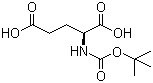 结构式 CAS# 2419-94-5, Boc-L-谷氨酸; N-叔丁氧羰基-L-谷氨酸