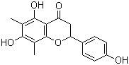 structure of CAS# 24211-30-1, Farrerol;5,7-Dihydroxy-2-(4-hydroxyphenyl)-6,8-dimethyl-2,3-dihydrochromen-4-one