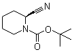 结构式 CAS# 242459-44-5, (2S)-2-氰基-1-哌啶甲酸叔丁酯