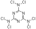Hexachloromelamine molecular structure (CAS 2428-04-8)