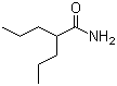 structure of CAS# 2430-27-5, Valpromide;2-Propylpentanamide; Heptane-4-carboxamide