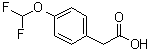 structure of CAS# 243659-15-6, 4-Difluoromethoxyphenylacetic acid;2-[4-(Difluoromethoxy)phenyl]acetic acid
