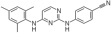 structure of CAS# 244767-67-7, Dapivirine;4-[[4-[(2,4,6-Trimethylphenyl)amino]-2-pyrimidinyl]amino]benzonitrile; R 147681; TMC 120; TMC 120R147681