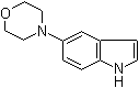 结构式 CAS# 245117-16-2, 5-(4-吗啉基)-1H-吲哚
