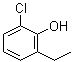 2-氯-6-乙基苯酚分子结构 (CAS 24539-93-3)