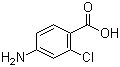 结构式 CAS# 2457-76-3, 4-氨基-2-氯苯甲酸