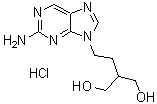 2-[2-(2-氨基-9H-嘌呤-9-基)乙基]-1,3-丙烷二醇单盐酸盐分子结构 (CAS 246021-75-0)
