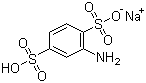 structure of CAS# 24605-36-5, Sodium 2-amino-1,4-benzenedisulfonate;2-Amino-1,4-benzenedisulphonic acid monosodium salt