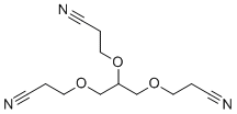结构式 CAS# 2465-93-2, 1,2,3-三(2-氰基乙氧基)丙烷