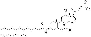 structure of CAS# 246529-22-6, Aramchol;(3beta,5beta,7alpha,12alpha)-7,12-Dihydroxy-3-[(1-oxoeicosyl)amino]cholan-24-oic acid; (3beta)-Arachidylamido-7alpha,12alpha-dihydroxy-5beta-cholan-24-oic acid; C20-FABAC
