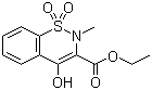 structure of CAS# 24683-26-9, Ethyl 4-hydroxy-2-methyl-2H-1,2-benzothiazine-3-carboxylate 1,1-dioxide;Ethyl 4-hydroxy-2-methyl-1,1-dioxo-2H-1,2-benzothiazine-3-carboxylate