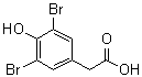 结构式 CAS# 24744-58-9, 3,5-二溴-4-羟基苯乙酸