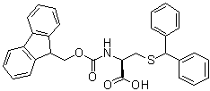 结构式 CAS# 247595-29-5, S-(二苯基甲基)-N-[芴甲氧羰基]-L-半胱氨酸