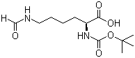 N-叔丁氧羰基-N'-甲酰基-L-赖氨酸分子结构 (CAS 2483-47-8)