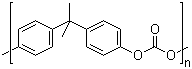 Polycarbonate resin molecular structure (CAS 24936-68-3)