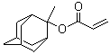 结构式 CAS# 249562-06-9, 2-甲基-2-金刚烷醇丙烯酸酯