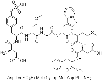 structure of CAS# 25126-32-3, Sincalide;Cholecystokinin octapeptide; CCK-8