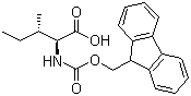 structure of CAS# 251316-98-0, Fmoc-L-allo-isoleucine;(2S,3R)-2-(9H-Fluoren-9-ylmethoxycarboylamino)-3-methylpentanoic acid