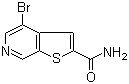 structure of CAS# 251993-41-6, 4-Bromothieno[2,3-c]pyridine-2-carboxamide