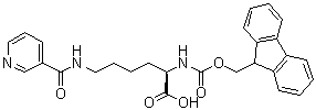 结构式 CAS# 252049-12-0, N2-[芴甲氧羰基]-N6-(3-吡啶基羰基)-D-赖氨酸