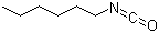 structure of CAS# 2525-62-4, Hexyl isocyanate