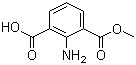 structure of CAS# 253120-47-7, Methyl 2-amino-3-carboxybenzoate;2-Aminoisophthalic acid monomethyl ester