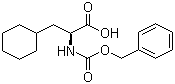 structure of CAS# 25341-42-8, Cbz-L-cyclohexylalanine;(S)-N-(Benzyloxycarbonyl)cyclohexylalanine; (2S)-[(Benzyloxycarbonyl)amino]-3-cyclohexylpropionic acid; N-Benzyloxycarbonyl-L-3-cyclohexylalanine