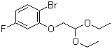 结构式 CAS# 253429-30-0, 1-溴-2-(2,2-二乙氧基乙氧基)-4-氟苯