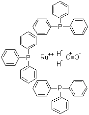 结构式 CAS# 25360-32-1, 三(三苯基膦)羰基二氢钌(II)