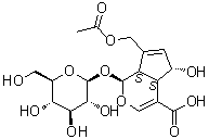 结构式 CAS# 25368-11-0, 车叶草苷酸