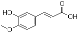 Isoferulic acid molecular structure (CAS 25522-33-2)