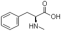 N-甲基-L-苯丙氨酸分子结构 (CAS 2566-30-5)