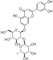 结构式 CAS# 25694-72-8, 忍冬甙