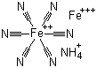 structure of CAS# 25869-00-5, Pigment Violet 27;C. I. 77510; Ammonium iron(III) hexacyanoferrate(II)