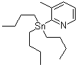 结构式 CAS# 259807-97-1, 3-甲基-2-(三丁基锡烷基)吡啶