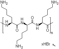 structure of CAS# 25988-63-0, L-Lysine homopolymer hydrobromide;Poly(L-lysine) hydrobromide; Polylysine hydrobromide