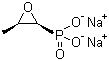 structure of CAS# 26016-99-9, Disodium phosphonomycin;Fosfomycin sodium; Fosfomycin disodium; Phosphomycin disodium salt; (-)-(1R,2S)-(1,2-Epoxypropyl)phosphonic acid disodium salt
